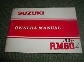 1982 82 Suzuki RM60 Rm 60 Owners Manual Owner Owner&#39;s - £6.93 GBP