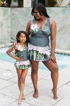 Marina West Swim Full Size Clear Waters Swim Dress in Aloha Forest - £53.78 GBP
