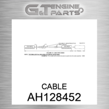 AH128452 CABLE fits JOHN DEERE (New OEM) - $312.94