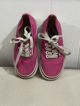 Vans Girls Athletic Shoes Toddler Kids Size 10.5 US Pink Off The Wall  Lace Up - £18.20 GBP