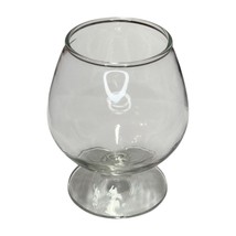 Vintage Clear Glass Cognac Brandy Snifter Goblet Barware Drinkware Collectible - $19.34