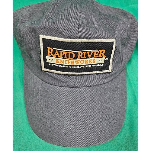 Rapid River Knifeworks Michigan Hat Cap Gray Adjustable Strapback Hat Sa... - $9.66