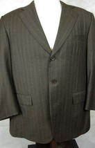 NEW Brooks Brothers Gray W/ Rust Stripe Super 4Season Wool Suit Made in USA 41L - £170.51 GBP