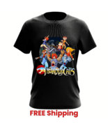 Thundercats Retro Cartoon Men&#39;s Black T-Shirt, Unisex Crewneck, Gift For... - $29.39+