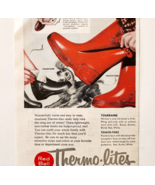 1955 Red Ball Thermo-Lites Boots Advertisement Vintage Footwear Ball-Ban... - €17,04 EUR