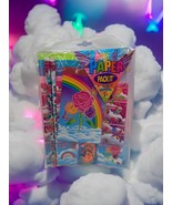 Vintage Lisa Frank SEALED Rainbow Flowers Fun Paper Pack It set 90s Stic... - $98.99