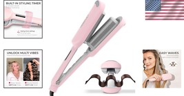 Effortless 1.25 Inch Ceramic Beach Waves Curler - Quick Heating and Safe... - $1,400.96 MXN