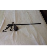 old antique cast iron primitive barn scale balance weight animal meat farm tool - $150.00