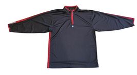 VTG Air Jordan Bred Men’s L Iridescent Long Sleeve 1/4 Zip Nylon Black R... - €33,89 EUR