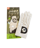 MagniDry Golf Glove Premium Cabretta White w Black Leather Men&#39;s Left La... - $31.37 CAD