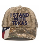 Stand with TEXAS Adjustable Embroidered Hat with Texas Flag Brim - $24.99