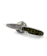 Buck Knives Lapel Pin Mini Folding Knife Green Brown Handle Outdoor Gear... - $312.19 MXN