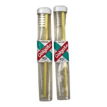 Pair of Vintage Colgate Toothbrushes In Tube Packaging Dental Health Dea... - £21.71 GBP