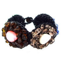 Mix Color Teardrops Mosais Stone Handmade Bracelet-Style 5 - £9.99 GBP