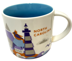 Starbucks You Are Here Collection North Carolina Coffee Tea Ceramic Cup Mug 14oz - $22.50