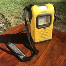 Sony ICF-B05W Yellow Emergency AM/FM Self Powered Shock Weather Radio Te... - £29.72 GBP