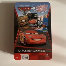 Disney Pixar Cars 2 Tin With 4 Card Games New - £8.01 GBP