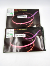 2 x 100 Ft LED Lights Music Sync Color Changing RGB LED Strip Rope Light - NEW - £23.62 GBP
