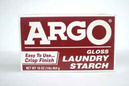 1 Argo Gloss Powder Laundry Starch 16 Oz Bb 08/20 Discontinued - £26.62 GBP