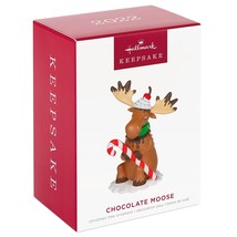 2022 Hallmark Keepsake, Chocolate Moose Candy Cane Ornament - £11.02 GBP