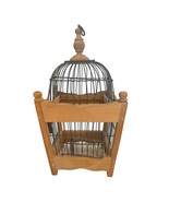 Potter Barn Rustic Wooden Decorative Bird Cage Bird House Vintage - €42,68 EUR