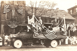 WWI Patriotic Soldiers Sailors Flag Parade Rppc Real Photo Postcard - £14.86 GBP