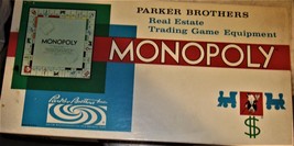 Monopoly Board Game By Parker Brothers (1961) - £20.08 GBP