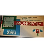 Monopoly Board Game By Parker Brothers (1961) - $21.00