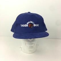 Rare Vintage 80s Retro Weiler Tiger Disc Baseball Hat Blue Corduroy Snap... - $520.37 MXN