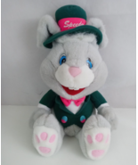 Vintage 1986 K-Mart St. Patrick&#39;s Day Gray 20&quot; Plush Bunny Rabbit - $367.33 MXN