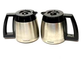 Two Cuisinart 6 Cup Stainless Steel Thermal Coffee Pot Carafe Replacement Part - £38.71 GBP