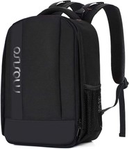 Black Mosiso Camera Backpack, Compatible With Canon, Nikon, Sony, And Other - £33.20 GBP