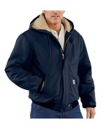 Flame-Resistant Duck Active Jacket  - 3 Warmest Rating Size S Navy Carhartt - $123.75