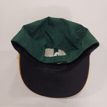 Team MLB OC Sport A's Oakland Athletics Yellow/Green Back Strap Baseball Cap Hat image 9