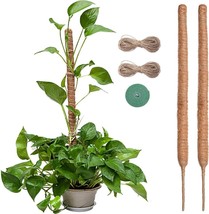 2 Pack 30 Inch Moss Pole for Monstera Plants - £19.37 GBP