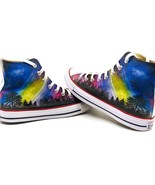 Northern Lights Converse, Galaxy Converse, Hand Painted Converse,Custom ... - £79.52 GBP+