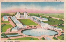 Federal Area Exhibit Buildings 1939 World&#39;s Fair New York NY Postcard D10 - $2.99