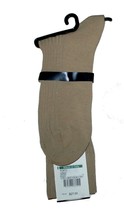Punto Cotton Men&#39;s Italy Beige Striped Soft Socks One Size - $22.26