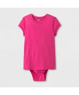 2-PACK Cat & Jack Girls' Adaptive Short Sleeve Bodysuit Hot Magenta Pink M (7/8) - £6.67 GBP