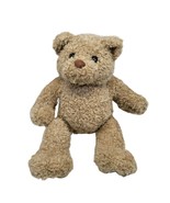 Build A Bear Workshop Teddy Curly Bear Tan Berber Fur Black Leather Paws... - £19.74 GBP