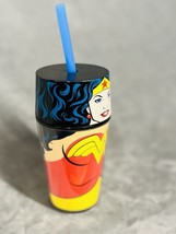 Wonder Woman Cup With Straw, Unique Graphics, Acrylic - $11.65