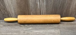 Thorpe Rolling Pin Co Wooden 18&quot; With Handles 10.5&quot; Roller Cheshire Conn... - £11.58 GBP