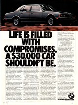 1980 BMW 733i Luxury Sedan Vintage Print Ad German Car 80s Man Cave Wall... - $10.97