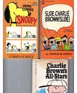 Vintage Lot Of 3 Peanuts Snoopy Charlie Brown Books by Charles M. Schulz  - $273.50 MXN