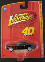 Johnny Lightning 40 Years 1965 Ford Mustang Black with Red Flames - £7.85 GBP