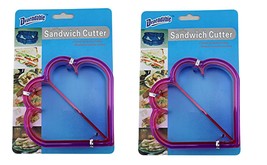 2 Pack Children&#39;s Novelty Shape Sandwich Cutter Fun in the Kitchen Pink ... - £5.67 GBP