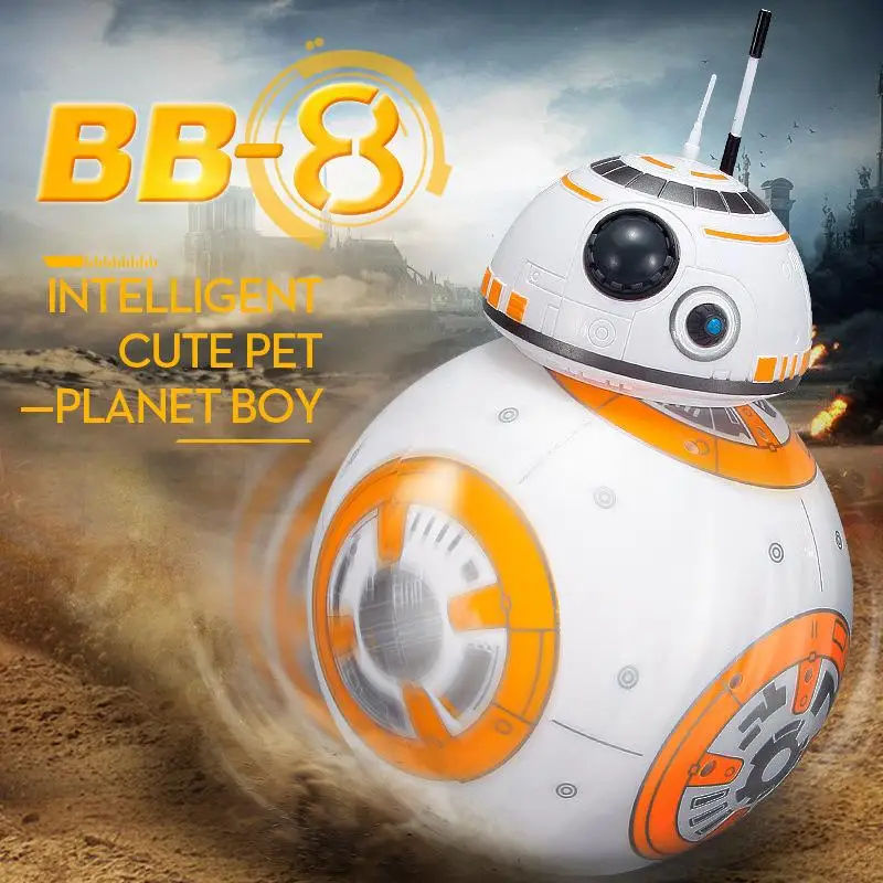 Star Wars War Robot 2.4g Rc Lighting music Bb-8 Action Figures Model Int... - £56.39 GBP