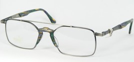 Vintage Puma By Licefa Mp 482 256 Antique Silver Multicolor Eyeglasses 52-18-145 - £91.60 GBP