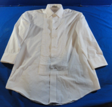 NEIL ALLYN FORMAL WEAR TUXEDO WHITE PLEATED MEN&#39;S DRESS SHIRT M - 38/31 - $23.21