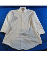 NEIL ALLYN FORMAL WEAR TUXEDO WHITE PLEATED MEN&#39;S DRESS SHIRT M - 38/31 - $31.77 CAD